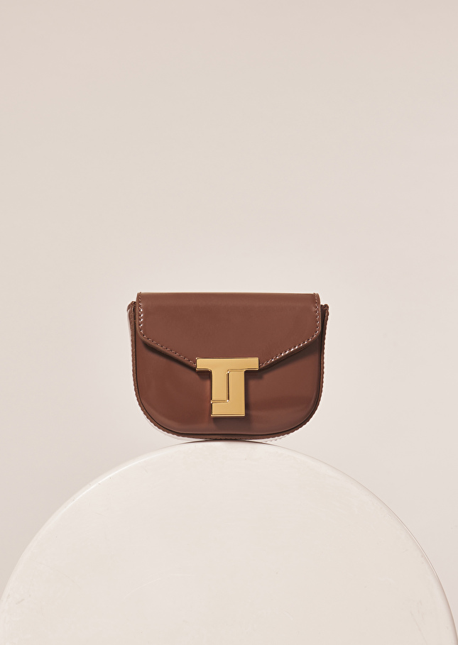 8 bis mini taupe leather bag Taupe color TARA JARMON US