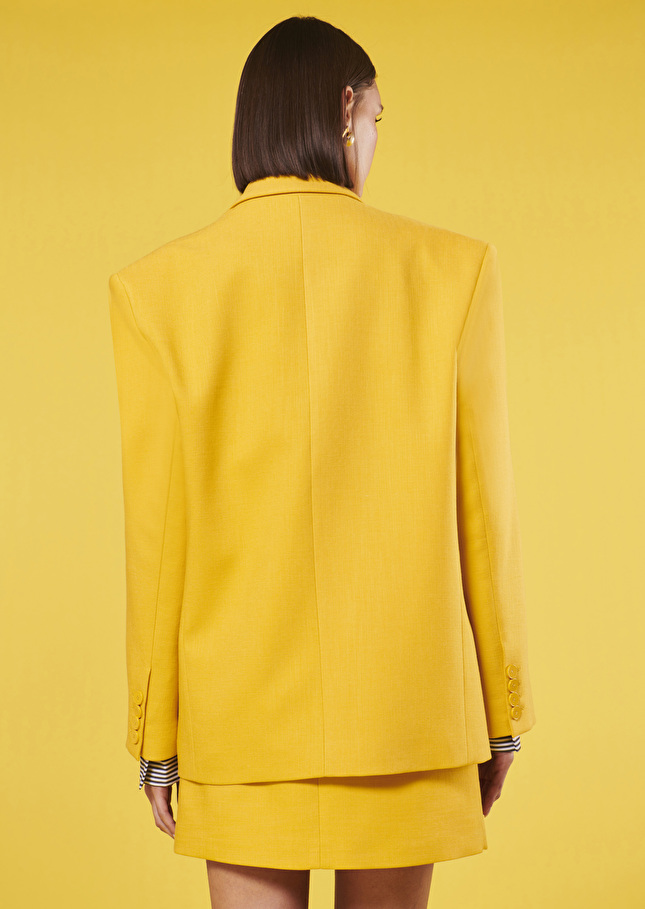 Victoria yellow suit jacket Yellow TARA JARMON US