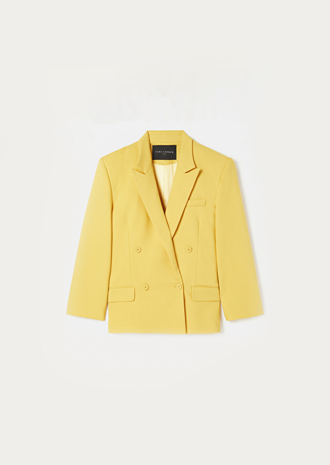 Victoria yellow suit jacket Yellow TARA JARMON US