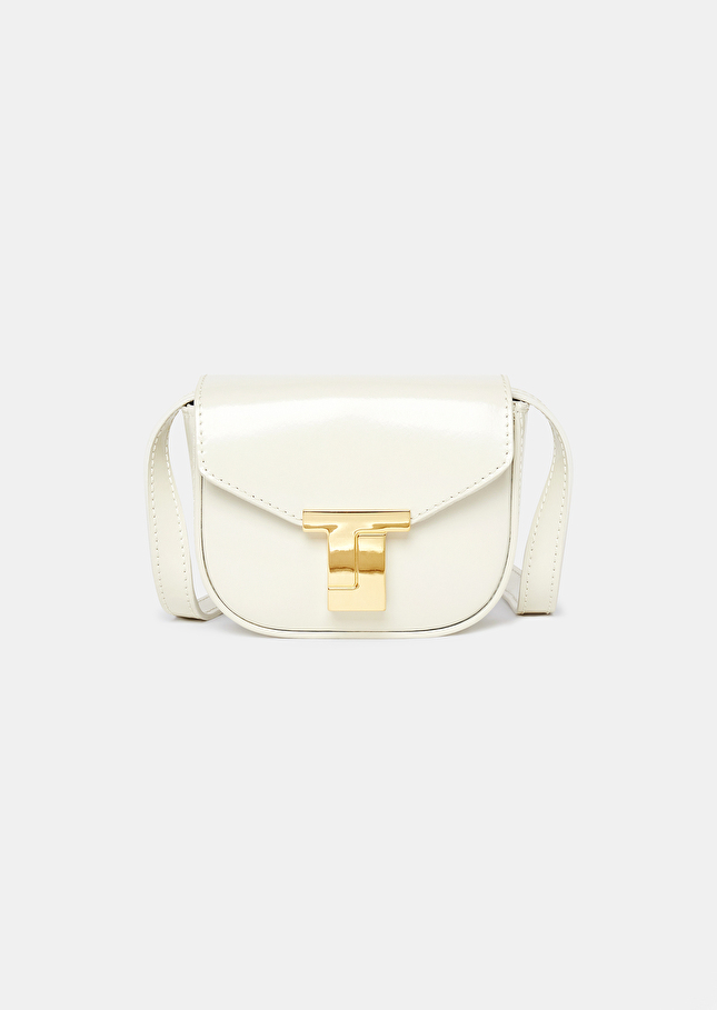 8 bis mini ecru leather bag Craie TARA JARMON US