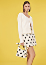 Glenn ecru iridescent cotton cardigan Off-white TARA JARMON US