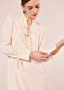 Radiance ecru crepe dress Off-white TARA JARMON US