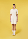 Rayonnante ecru iridescent cotton dress Off-white TARA JARMON US