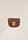 8 bis mini taupe leather bag Black, Craie, Taupe color TARA JARMON US