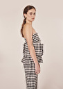 Sabrina black vichy soft clutch Black TARA JARMON US