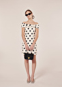 Raul ecru with black polka hearts dress Craie TARA JARMON US