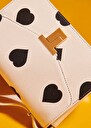 8 bis ecru with black polka hearts bag Craie, Taupe color TARA JARMON US