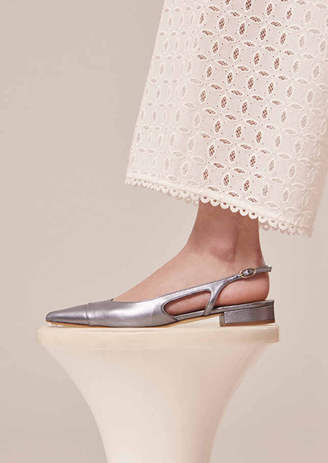 Katia blue pumps in metallic leather Denim TARA JARMON US