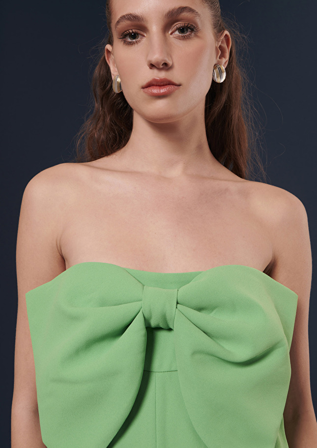 Cœur green crepe jumpsuit Green TARA JARMON US