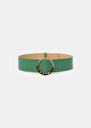 Lauren green leather belt Green TARA JARMON US