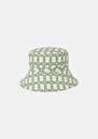 Bob ecru with green graphic desing bucket hat Off-white TARA JARMON US
