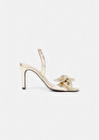 Kerry gold metallic leather pumps Champagne TARA JARMON US