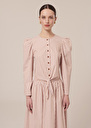 Cleo brown striped poplin shirt Champagne, Cognac TARA JARMON US