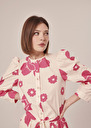 Cleo ecru flower printed shirt Champagne TARA JARMON US