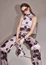 Cecile purple flower printed jumpsuit Parma TARA JARMON US