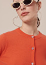 Gaêlle coral cardigan in wool and cotton Coral TARA JARMON US