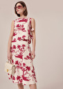 Jeannette ecru floral printed skirt Off-white TARA JARMON US