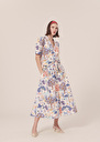 Judi blue flower printed skirt Blue TARA JARMON US