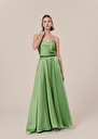 Joya green satin skirt Green TARA JARMON US
