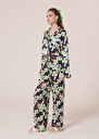 Porticcio midnight blue flower printed pants Charcoal, Nocturnal TARA JARMON US