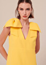 Remarquable yellow crepe dress Yellow TARA JARMON US