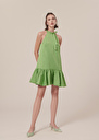 Riviera green satin dress Green TARA JARMON US
