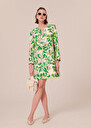 Rhea green floral printed dress Green TARA JARMON US