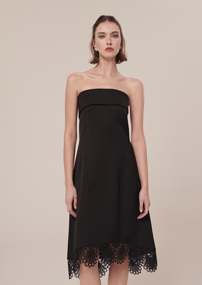 Roy black satin dress Black TARA JARMON US