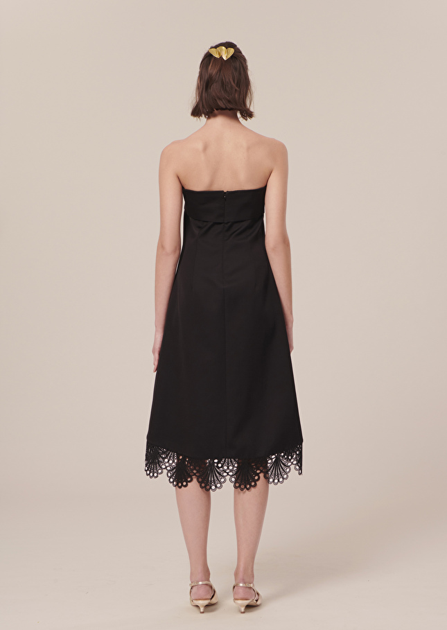 Roy black satin dress Black TARA JARMON US