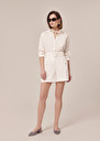 Sylviane white cotton shorts Beige, White TARA JARMON US