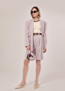 Swan purple cold wool shorts Charcoal, Parma TARA JARMON US