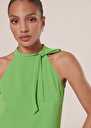 Tierri green crepe top Green, Parma TARA JARMON US
