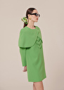 Valentina green crepe cape Green TARA JARMON US