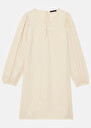 Ruffa ecru crepe dress Off-white TARA JARMON US