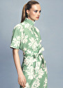 Cammie green flower printed poplin shirt Green TARA JARMON US
