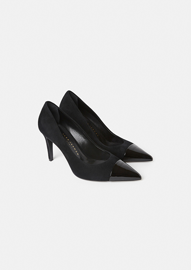 Black leather heels Krystine Black TARA JARMON US