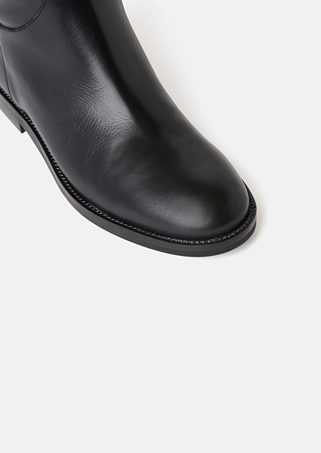 Black leather boots Kayleigh Black TARA JARMON US