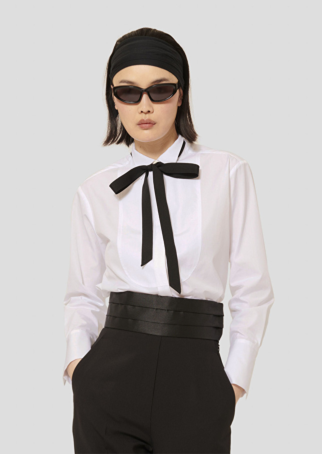 White poplin shirt Clare White TARA JARMON US