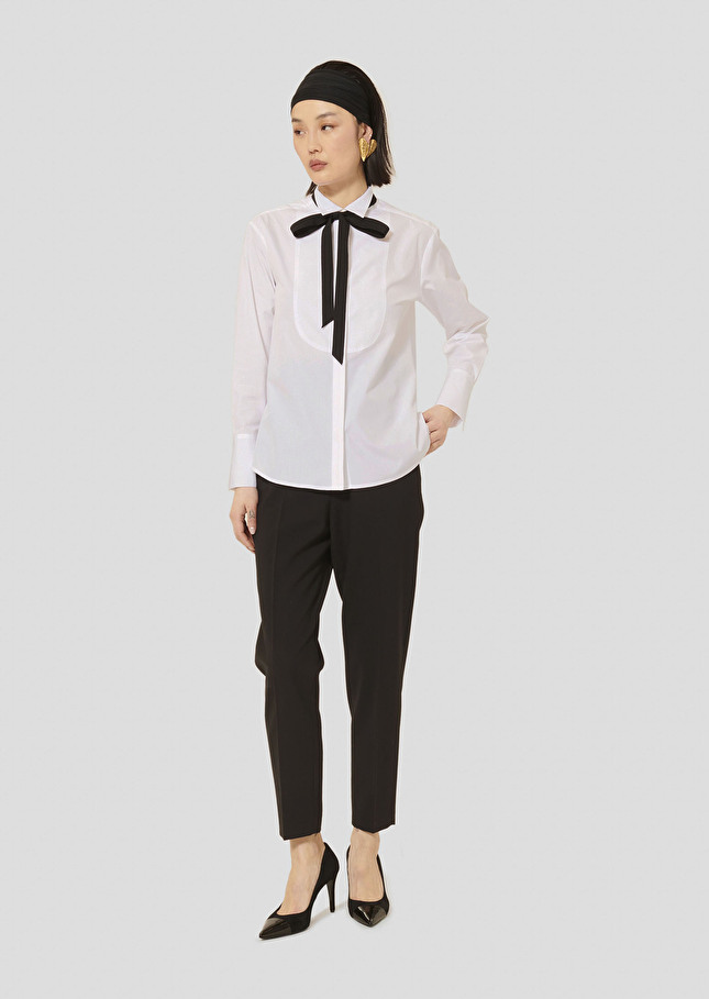 White poplin shirt Clare White TARA JARMON US