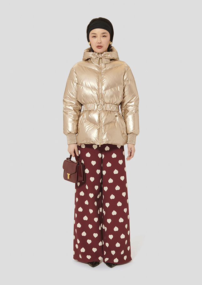 Golden down jacket Dina Champagne TARA JARMON US
