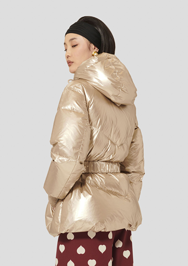 Golden down jacket Dina Champagne TARA JARMON US
