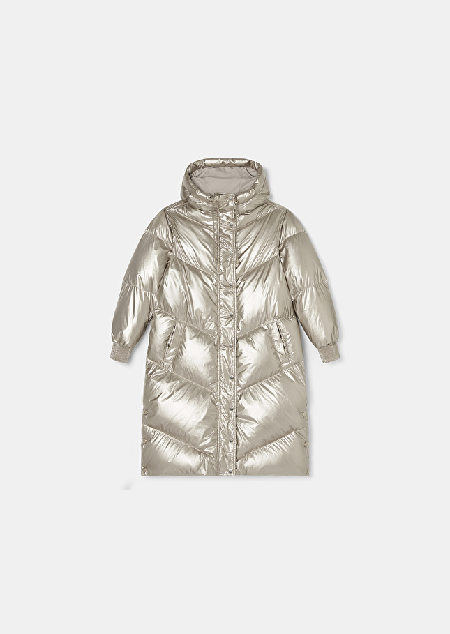 Golden down jacket Darcy Champagne TARA JARMON US