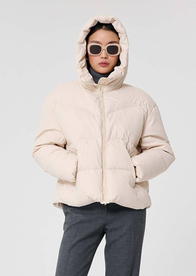 Matte ecru down jacket Dolores Craie TARA JARMON US