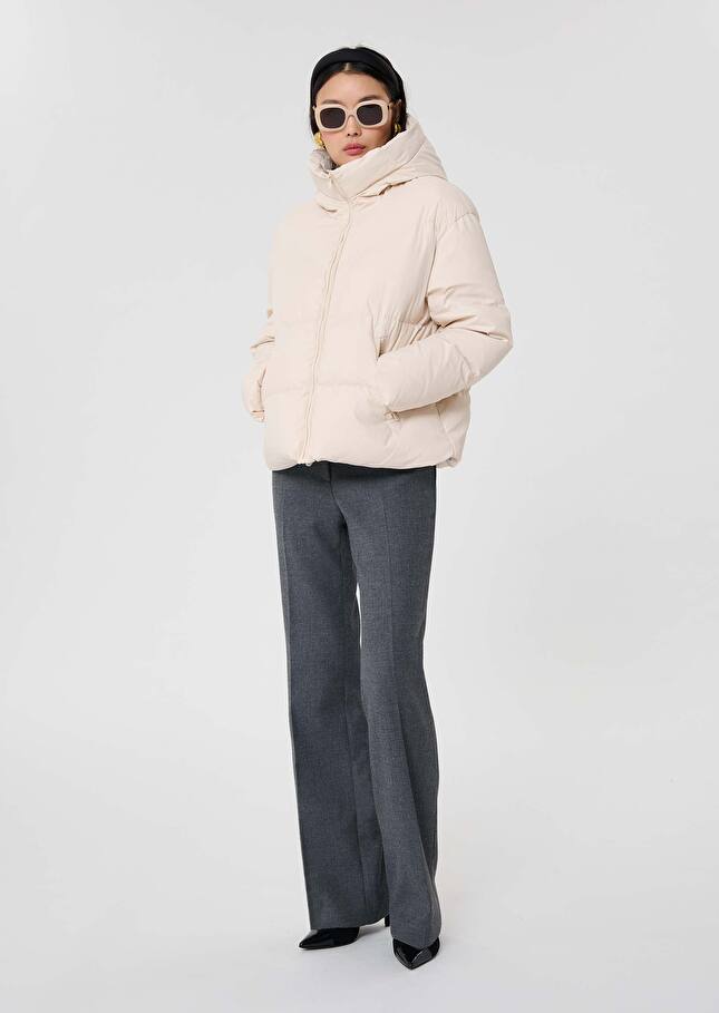 Matte ecru down jacket Dolores Craie TARA JARMON US
