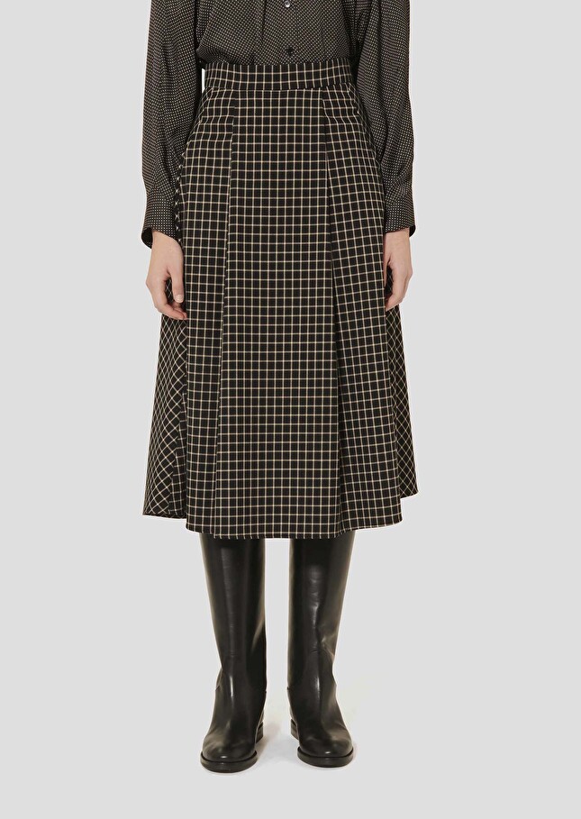 Black plaid skirt Joe Black TARA JARMON US