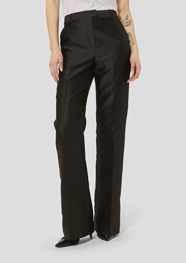 Black satin pants Pitt Black TARA JARMON US