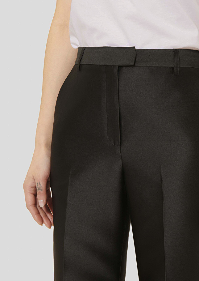 Black satin pants Pitt Black TARA JARMON US