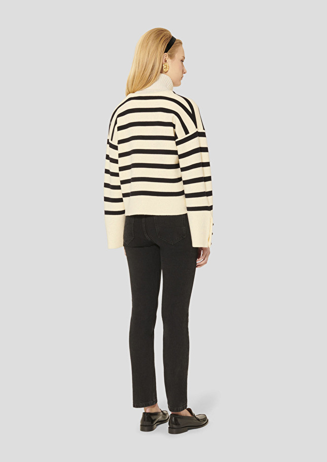 Ecru wool sweater Plongeoir Off-white TARA JARMON US