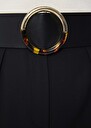 Black smooth leather belt Lauren Black, Cactus, Craie TARA JARMON US