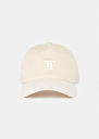 Ecru corduroy cap Carole Coral, Craie TARA JARMON US